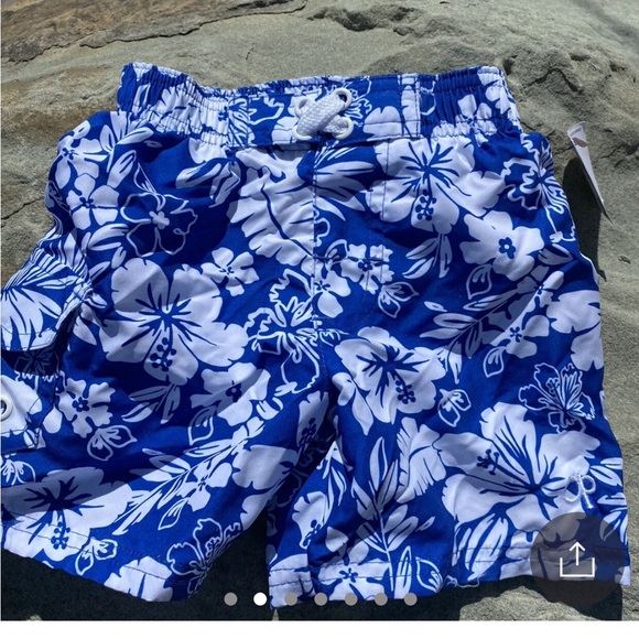 NWT OP swim trunks in "Hawaiian"print!Listed under boys but girls may like too🌴 - Picture 1 of 8